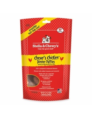 Stella And Chewys Freeze Dried Dog Food Chicken Dinner Patties 5.5 oz.