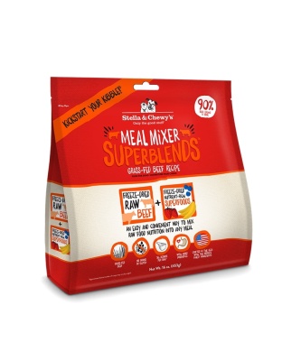 Stella And Chewys Dog Freeze-Dried Superblends Mixer Beef 16oz.