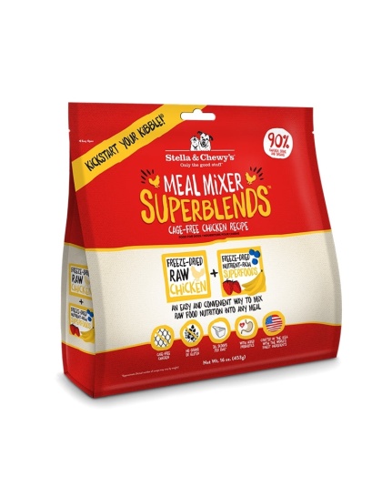 Stella And Chewys Dog Freeze-Dried Superblends Mixer Chicken 16oz.