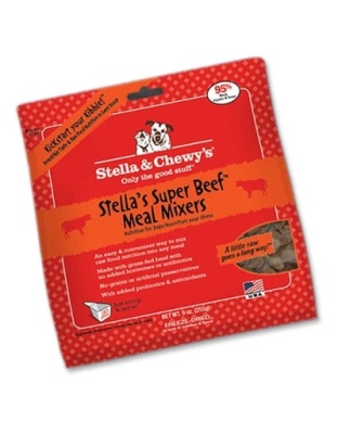 Stella And Chewys Freeze Dried Dog Food Mixers Beef 8oz.