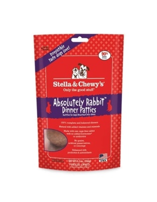 Stella And Chewys Freeze Dried Dog Food- Rabbit Dinner Patties 14oz.