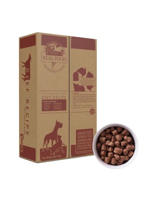 Steve'S Real Food Dog Cat Frozen Beef Nuggets 9.75Lb Box