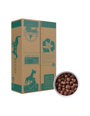 Steve'S Real Food Dog Cat Frozen Lamu Nuggets 9.75Lb