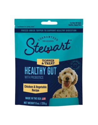 Stewart Freeze Dried Healthy Guts Dog Treats Pouch Chicken 8oz.