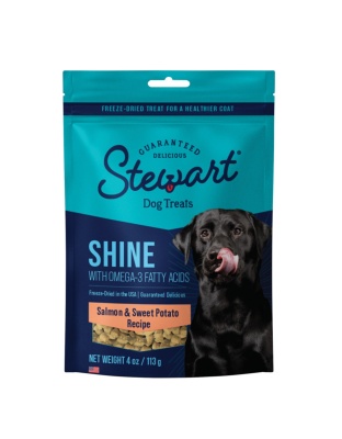 Stewart Shine w/Omega3 Freeze Dried Dog Treats for Healthy Coat Salmon & Sweet Potato, 1ea/4oz.