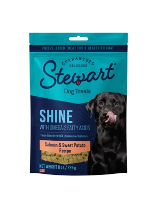 Stewart Shine w/Omega3 Freeze Dried Dog Treats for Healthy Coat Salmon & Sweet Potato, 1ea/8oz.