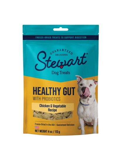 Stewart Healthy Gut Freeze Dried Dog Treats Chicken & Vegetables, 1ea/4oz.