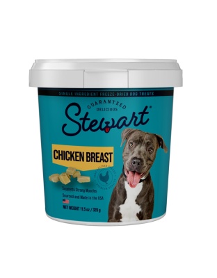 Stewart Single Ingredient Freeze Dried Dog Treats Chicken Breast, 1ea/11.5oz.