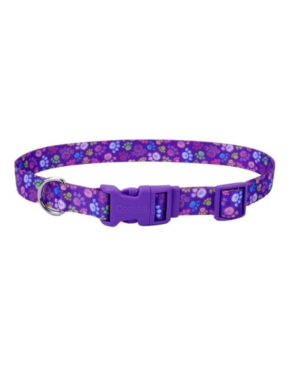 Styles Adjustable Dog Collar Purple Large 1 x 18-26 In
