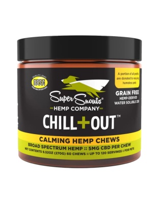Super Snouts Dog Grain Free Broad Spectrum Chew Chill Out 60 Count