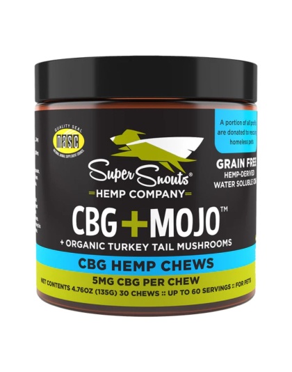Super Snouts Dog Cat Grain Free Cbg Chew Shroom 30Ct