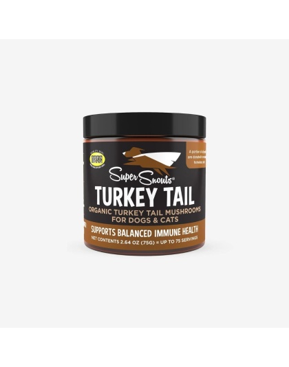 Super Snouts Dog Cat Turkey Tail Mushrooms 75 Grams