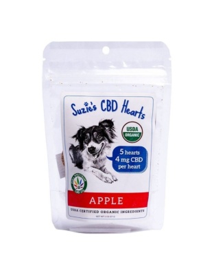 Suzie's CBD Hearts For Dogs Trial Size Apple 2oz.