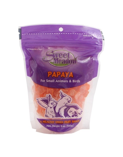 Sweet Meadow Farm Dried Papaya Treat for Small Animals 1ea/9oz.