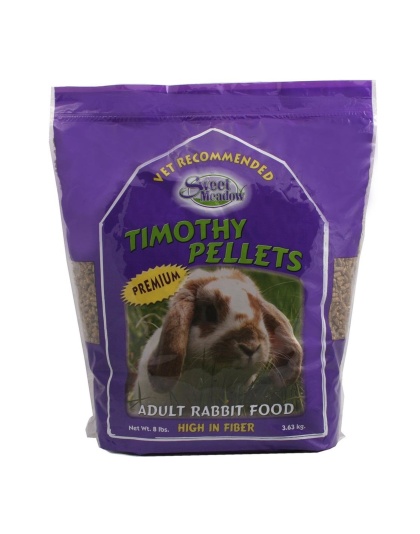 Sweet Meadow Farm All Timothy Rabbit Pellets Food 5ea/8 lb