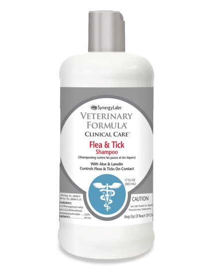 Synergy Labs Flea and Tick Shampoo for Dogs 1ea/16 fl oz