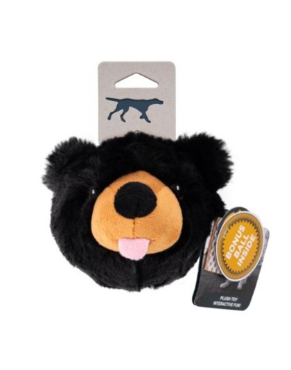 Tall Tails Dog 2 In 1 Black Bear Head 4 Inch