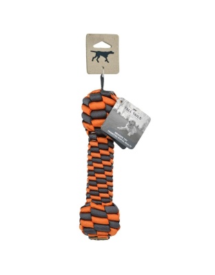 Tall Tails Dog Braided Bone Orange 9 Inches