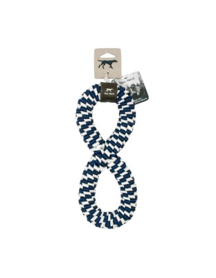 Tall Tails Dog Braided Infinity Tug Navy 11 Inches