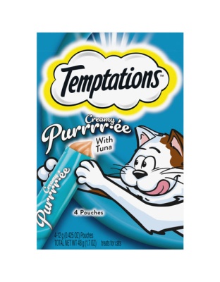 Temptations Creamy Purrrr-ee Cat Treats Tuna 1.7oz. (Case of 11)