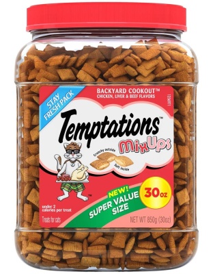 Temptations MixUps Crunchy & Soft Adult Cat Treats Backyard Coookout 1ea/30oz.