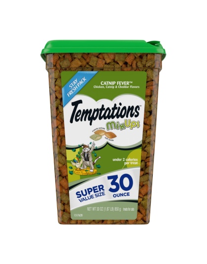 Temptations MixUps Crunchy & Soft Adult Cat Treats Catnip Fever 1ea/30oz.
