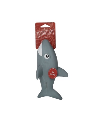 Territory Dog Latex Squeaker Shark 8.8 Inch