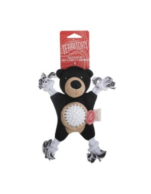 Territory Dog Toy 2 In 1 Black Bear 9 Inch