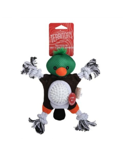 Territory Dog Toy 2 In 1 Mallard 9.5 Inch