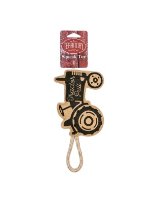 Territory Dog Natural Leather Tug Tractor 13.5 Inch