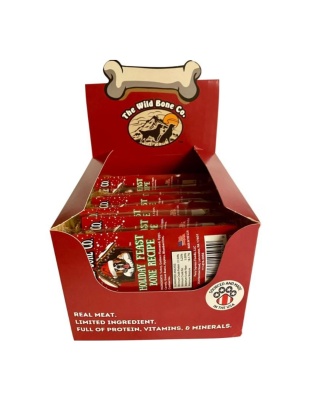 The Wild Bone Co. Holiday Bone Treat Display Turkey 2oz. -12 Pc