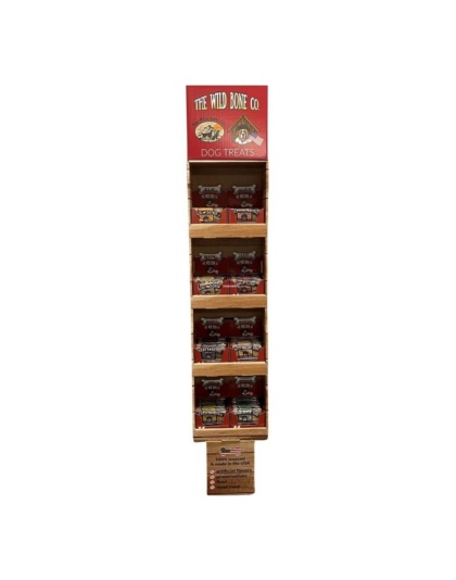 The Wild Bone Co. Jerky Style Dog Treats Display Assorted 192 Pc