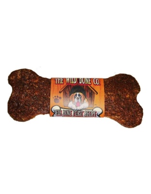 The Wild Bone Co. Jerky Style Dog Treats Display Elk 1oz.-24 Pc