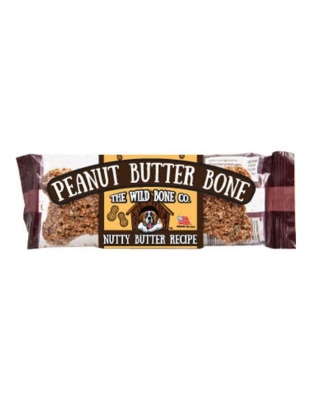 The Wild Bone Co. Jerky Style Dog Treats Display Peanut Butter 1oz.-24 Pc