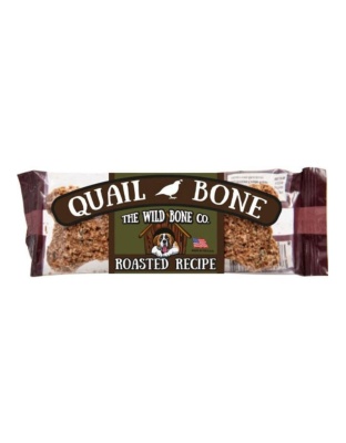 The Wild Bone Co. Jerky Style Dog Treats Display Quail 1oz.-24 Pc