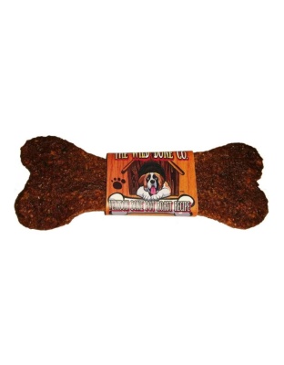 The Wild Bone Co. Jerky Style Dog Treats Display Venison 1oz.-24 Pc