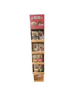 The Wild Bone Co. Jerky Treat Display Assorted 48 Pc