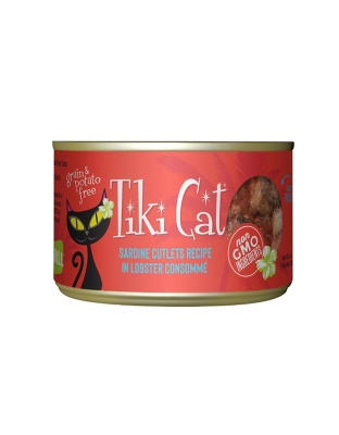 Tiki Pets Cat Hawaiian Grill Bora Bora Sardine Lobster 6oz. (Case of 8)