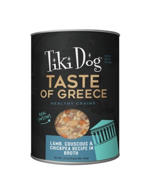 Tiki Pet Dog Gourmet Greek Lamb 12oz. (Case of 8)
