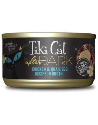 Tiki Pets Cat After Dark Chicken and Quail 2.8oz. (Case of 12)