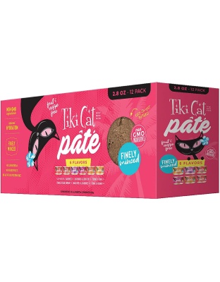 Tiki Pets Cat Grill Pate 28oz. Variety Pack (Case of 12)