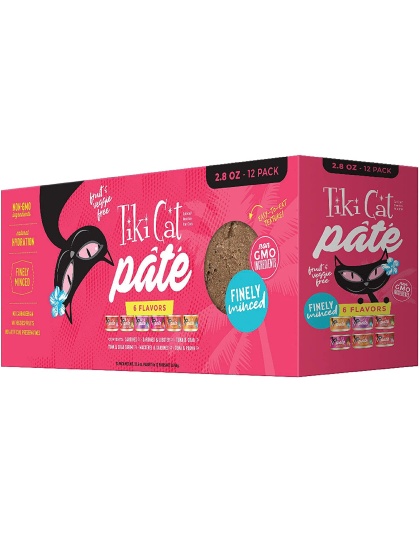 Tiki Pets Cat Grill Pate 28oz. Variety Pack (Case of 12)