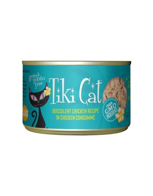 Tiki Pets Cat Puka Luau Succulent Chicken 6oz. (Case of 8)