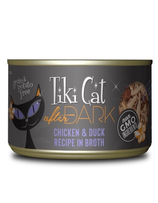 Tiki Pets Cat After Dark Chicken and Duck 5.5oz. (Case of 8)