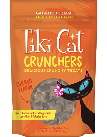 Tiki Pets Cat Crunchers Chicken Pumpkin 2oz. (Case of 6)