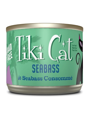 Tiki Pets Cat Luau Oahu Seabass 6oz. (Case of 8)