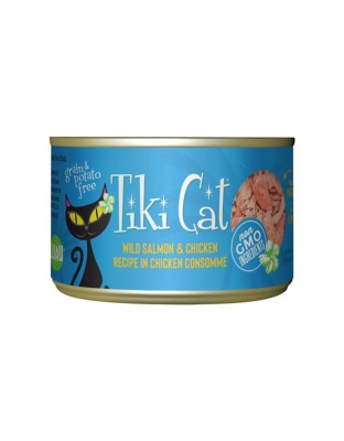 Tiki Pets Cat Napili Luau Salmon and Chicken 6oz. (Case of 8)