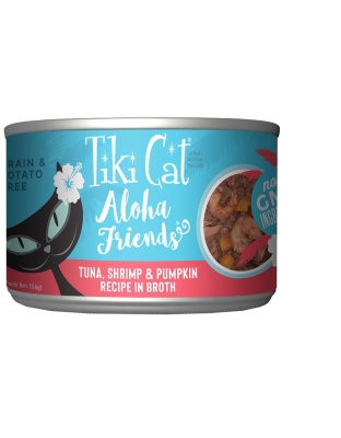 Tiki Pets Cat Aloha Tuna; Shrimp and Pumpkin 5.5oz. (Case of 8)