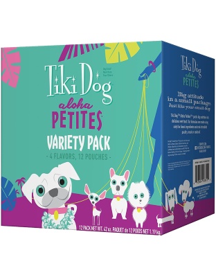 Tiki Pets Dog Aloha 3.5Oz Variety Pouch Pack (Case of 12)