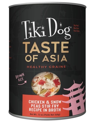 Tiki Pet Dog Gourment Asian Chicken 12oz. (Case of 8)